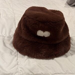 Nike Brown Fuzzy Hat